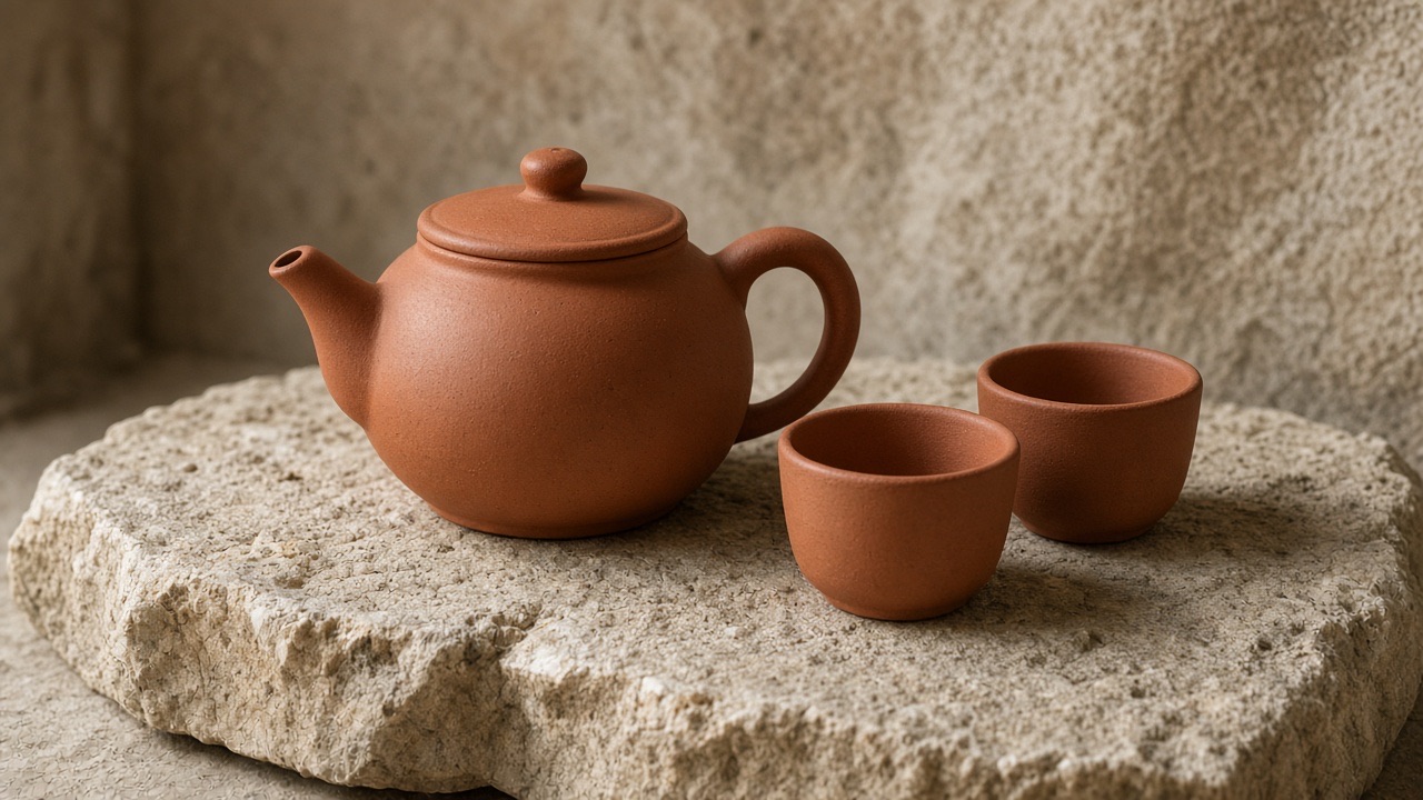 Terracotta teapot still for the image to video tool card