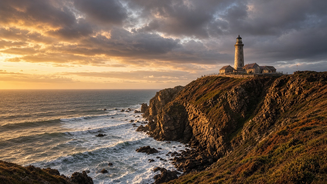 Coastal lighthouse still for the text to image tool card